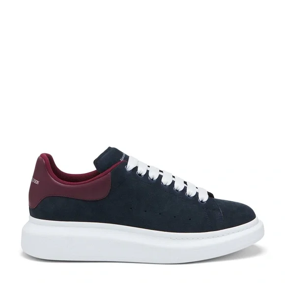 Alexander McQueen Men's Dark Blue and Burgundy Sneakers